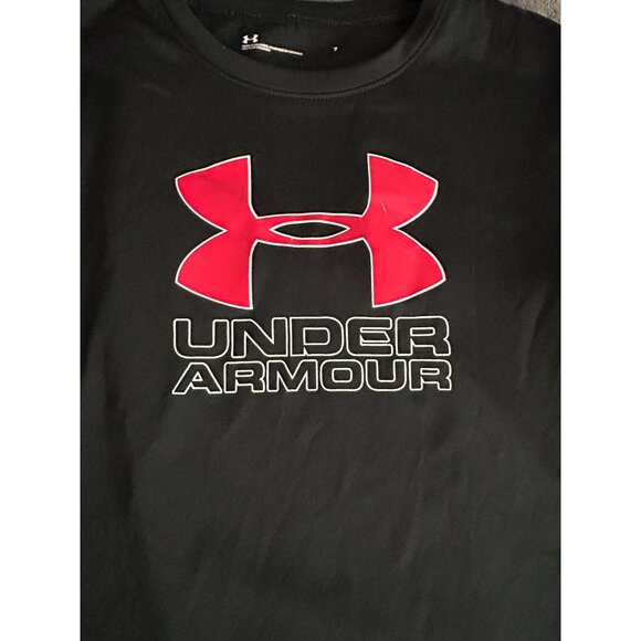 boys kids under armour black shirt size 7 - Picture 6 of 6